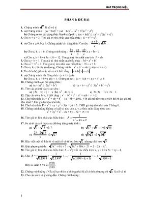 268 Bài tập bồi dưỡng học sinh giỏi Toán 9